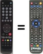 Replacement remote control HVS53389