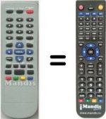 Replacement remote control HVS54965