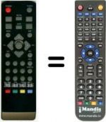 Replacement remote control HVS53462