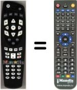 Replacement remote control HVS53477