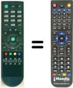Replacement remote control HVS53436