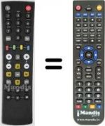 Replacement remote control HVS53495