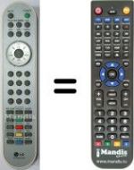Replacement remote control LG HVS54285