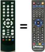 Replacement remote control HVS53235