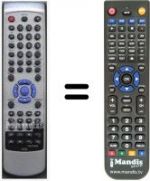 Replacement remote control HVS59608