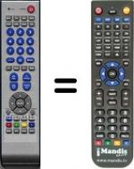 Replacement remote control NordMende HVS54928