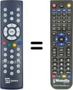 Replacement remote control HVS53276