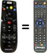 Replacement remote control Philips HVS57261