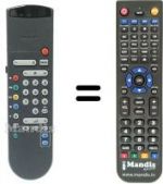 Replacement remote control Philips HVS54523