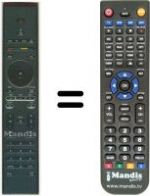 Replacement remote control Philips HVS59560
