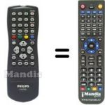 Replacement remote control Philips HVS54060