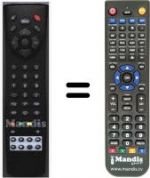 Replacement remote control HVS53256