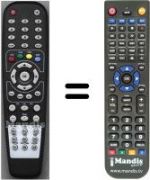 Replacement remote control HVS54927