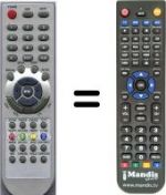 Replacement remote control HVS54917