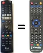 Replacement remote control LG HVS59054