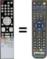 Replacement remote control HVS57541