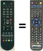 Replacement remote control HVS53309
