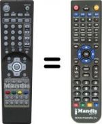 Replacement remote control Diffe HVS57641