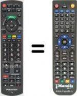 Replacement remote control Panasonic HVS57465