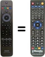 Replacement remote control Philips HVS53468