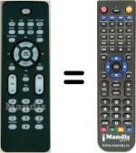 Replacement remote control HVS59077