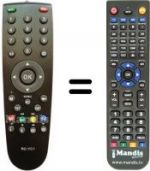 Replacement remote control HVS57508