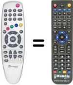 Replacement remote control Metronic 441512