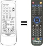 Replacement remote control Sinudyne SV 9088