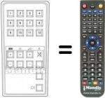 Replacement remote control 18058