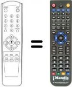 Replacement remote control 105-209A