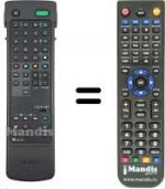 Replacement remote control Sony KV-X 2981 D