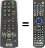 Replacement remote control Sony SLV-E 295 VC1