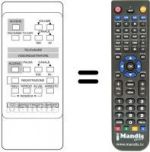 Replacement remote control Amstrad TVR 3