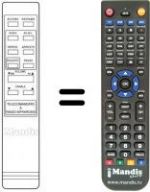 Replacement remote control Amstrad TVR 2
