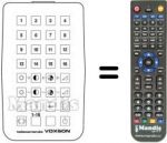 Replacement remote control 16 CHANNELS IR