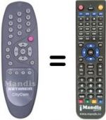 Replacement remote control 19900854