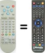 Replacement remote control 1AV0U10B17600