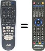 Replacement remote control JVC HR-J790 EU