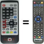 Replacement remote control NOT ONLY TV SCART DVB-T REC3