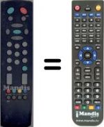 Replacement remote control Vestel 8270