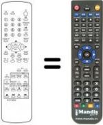 Replacement remote control RM 07201