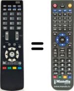 Replacement remote control Autovox AX 32UDV 70