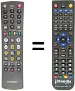 Replacement remote control Kathrein UFC 762 SW