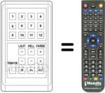 Replacement remote control UNIVERSUM 9274093