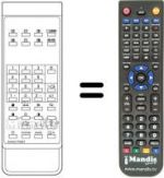Replacement remote control Sanyo CEP 3021 TX