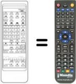 Replacement remote control 4AA4U1T0055