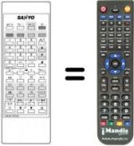 Replacement remote control 4AA4U1T0079