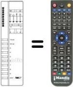 Replacement remote control IMC 7 T