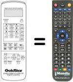 Replacement remote control LG GHV-8430 P