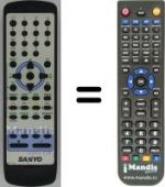 Replacement remote control Sanyo 17 AT 2C